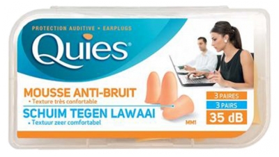 Quies Mousse Anti-Bruit 3 Paires
