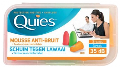 Quies Mousse Anti-Bruit 3 Paires