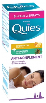 Quies Anti-Ronflement Bi-Pack 2 Sprays