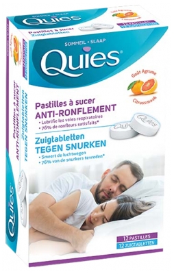 Quies Anti-Ronflement 12 Pastilles à Sucer
