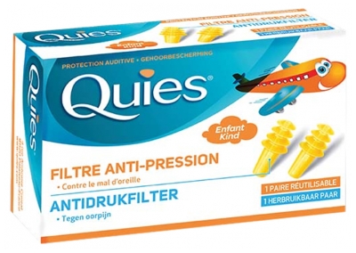 Quies Protection Auditive Spécial Avion Enfant 1 Paire