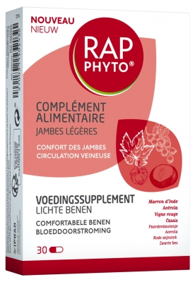 Rap Phyto Complément Alimentaire Jambes Légères 30 Gélules