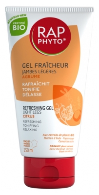 Rap Phyto Gel Fraîcheur Jambes Légères Agrume Bio 150 ml