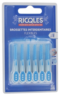 Ricqlès 30 Brossettes Interdentaires Flexibles