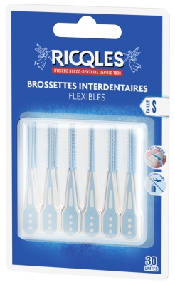 Ricqlès 30 Brossettes Interdentaires Flexibles