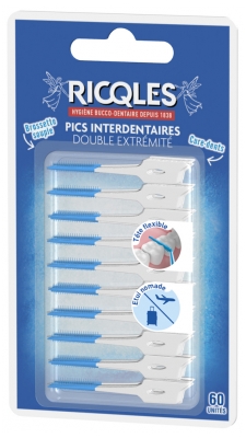 Ricqlès Pics Interdentaires Double Extrémité 60 Unités