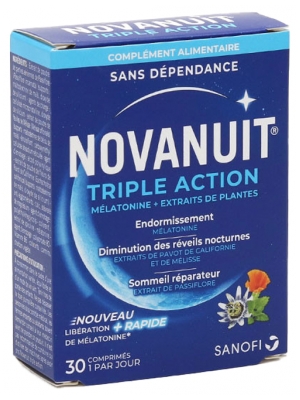 Sanofi Novanuit Triple Action 30 Comprimés