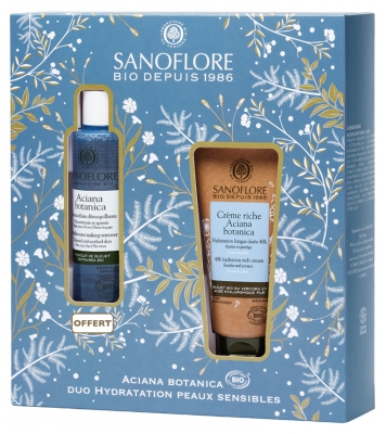 Sanoflore Aciana Botanica Crème Riche Bio 50 ml + Eau Micellaire Démaquillante Bio 50 ml Offerte