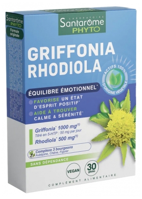 Santarome Griffonia Rhodiola 30 Gélules