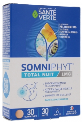 Santé Verte Somniphyt Total Nuit 30 Comprimés