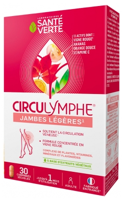 Santé Verte Circulymphe 30 Comprimés