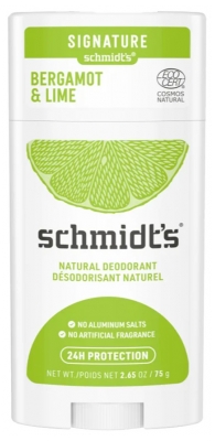 Schmidt's Signature Désodorisant Stick Naturel Bergamote et Citron Vert 75 g