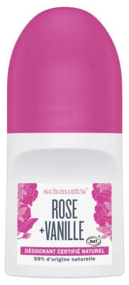 Schmidt's Déodorant Roll-On Rose + Vanille 50 ml