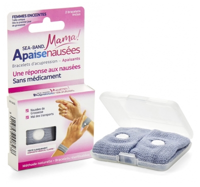 Sea Band Mama Apaisenausées Paire de Bracelets d'Acupression