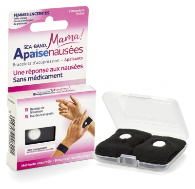 Sea Band Mama Apaisenausées Paire de Bracelets d'Acupression