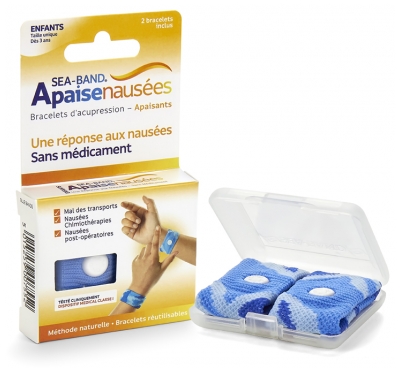 Sea Band Enfants Apaisenausées Paire de Bracelets d'Acupression