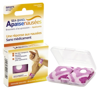 Sea Band Enfants Apaisenausées Paire de Bracelets d'Acupression