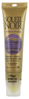 Soleil Noir Soin Vitaminé Crème SPF30 20 ml + Stick SPF30 2 g