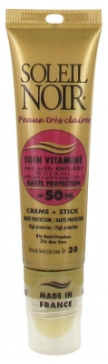Soleil Noir Soin Vitaminé Crème SPF50 20 ml + Stick SPF30 2 g