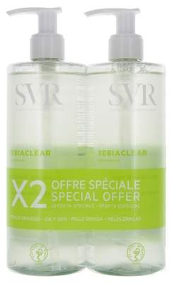 SVR Sebiaclear Eau Micellaire Lot de 2 x 400 ml