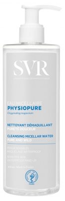 SVR Physiopure Eau Micellaire Eau Nettoyante Démaquillante Pureté Douceur 400 ml