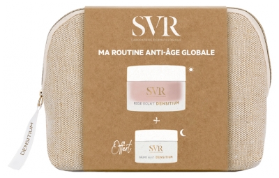 SVR Densitium Rose Éclat Crème Redensifiante Unifiante 50 ml + Baume Nuit Réparation Globale 13 ml Offert