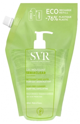 SVR Sebiaclear Gel Moussant Éco-Recharge 400 ml