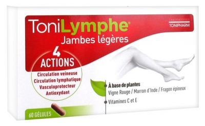 Tonipharm ToniLymphe Jambes Légères 60 Gélules