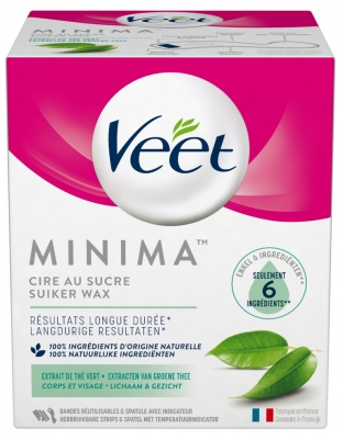 Veet Minima Cire au Sucre à l'Extrait de Thé Vert 250 ml