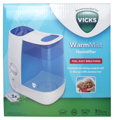 Vicks Humidificateur d'Air à Vapeur Chaude VH845E2