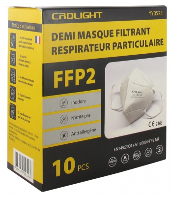 Vog Protect Demi Masque Filtrant FFP2 10 Masques