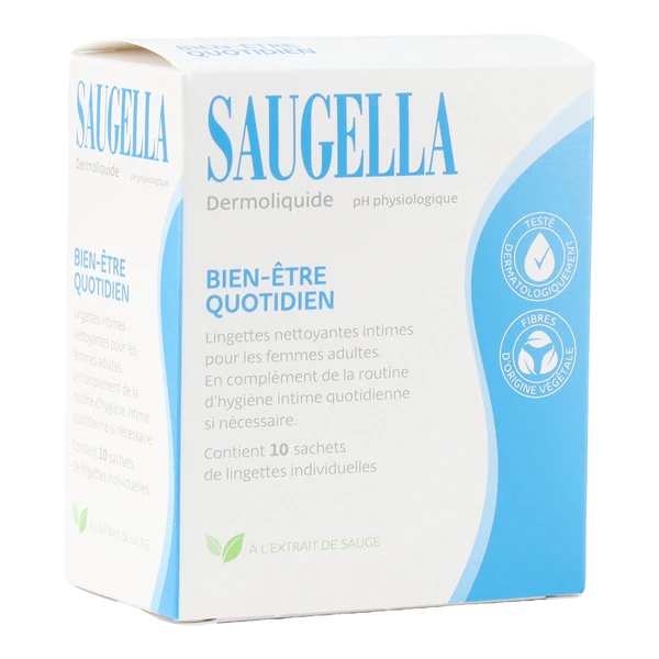 Saugella Dermoliquide lingettes