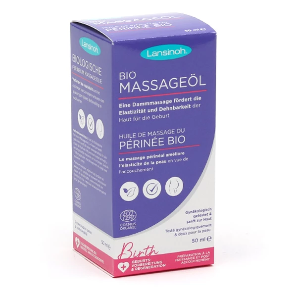 Lansinoh Huile de massage du périnée bio