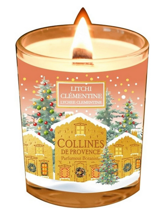 Bougie Parfumée Litchi Clémentine Collines de Provence