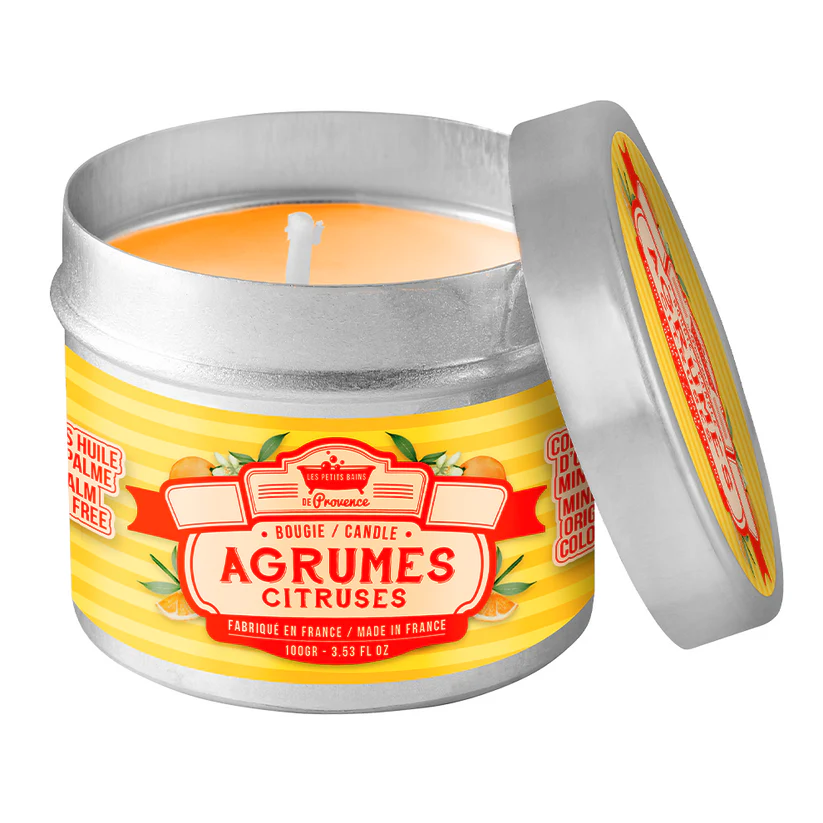 Bougie d'Ambiance Agrumes Les Petits Bains de Provence