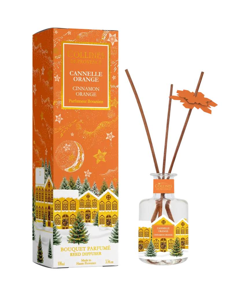 Bouquet Parfumé Cannelle Orange 100ml Collines de Provence