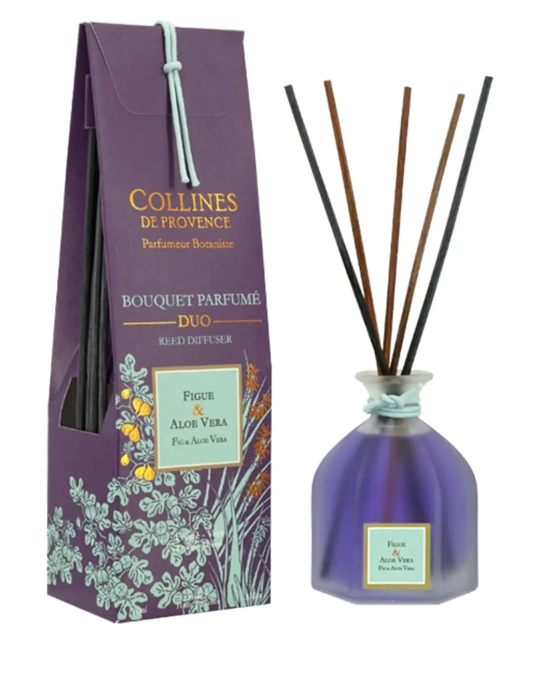 [844FgT00004wcl7] Bouquet Parfumé Figue et Aloé Vera 100ml Collines de Provence