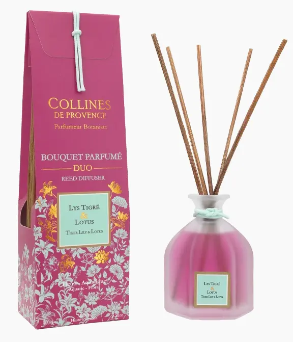 [844FgT00004wcle] Bouquet Parfumé Lys Tigré & Lotus 100ml Collines de Provence