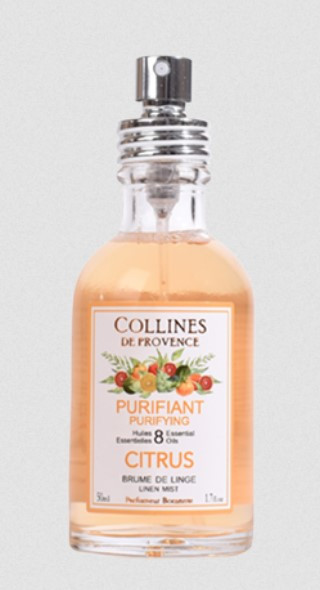 Brume de linge purifiant citrus Collines de Provence