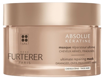 [844FgT00004w9z1] Absolue Kératine Masque Réparateur Ultime Cheveux Epais 200ml René Furterer 
