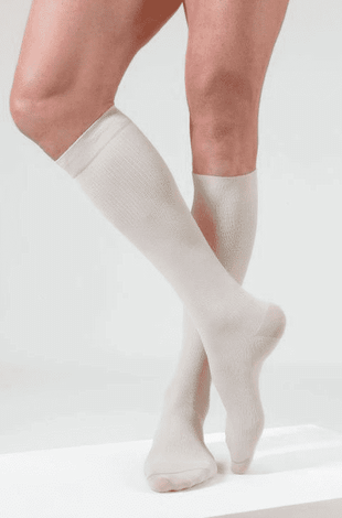Chaussettes 2 Confort Tech Tencel Homme Beige Long Taille 2 Gibaud