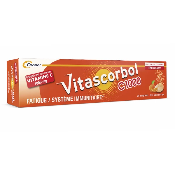 Vitascorbol C1000 Vitamine C 1000 mg comprimés effervescents