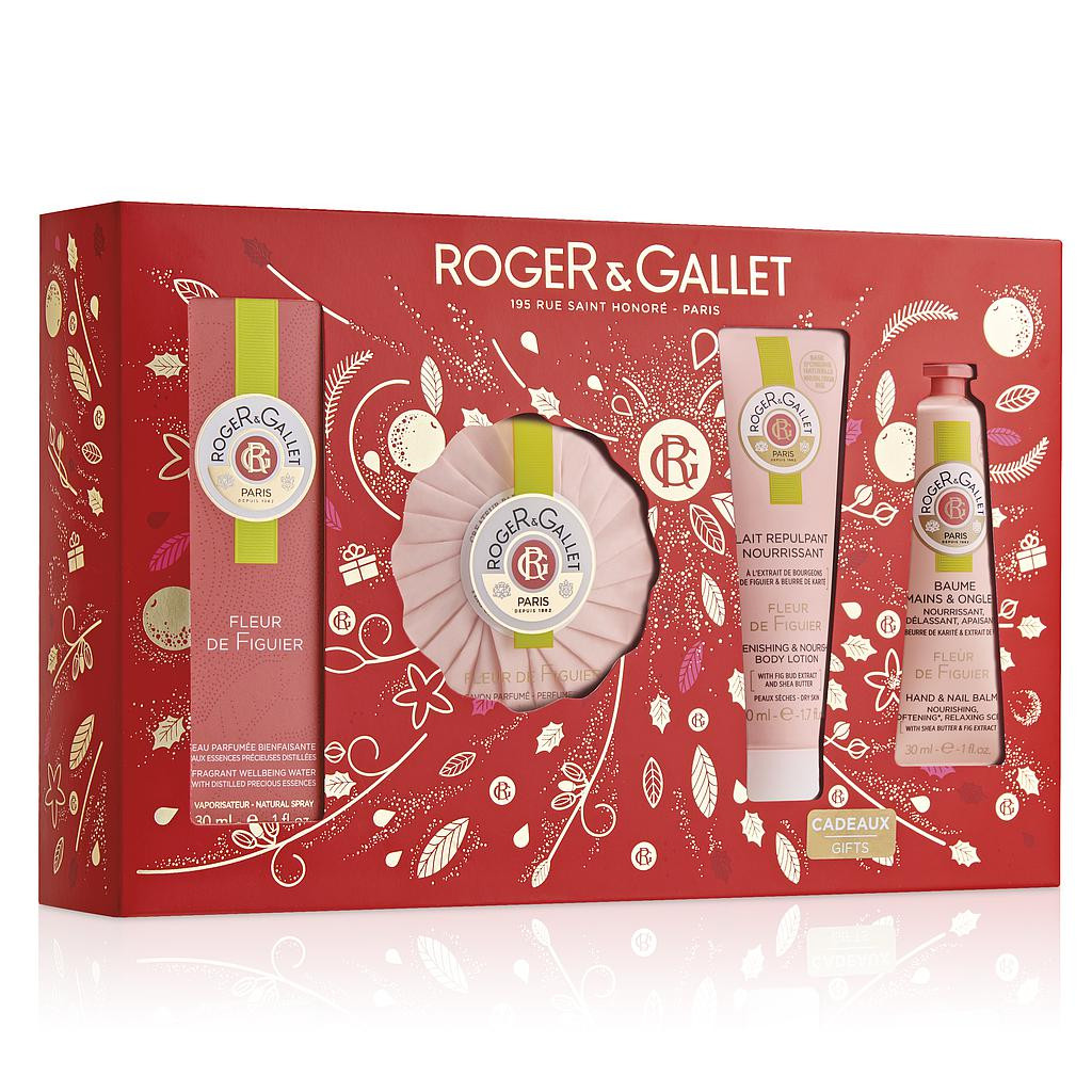Coffret Noël Collection Parfumée Fleur de Figuier Roger & Gallet