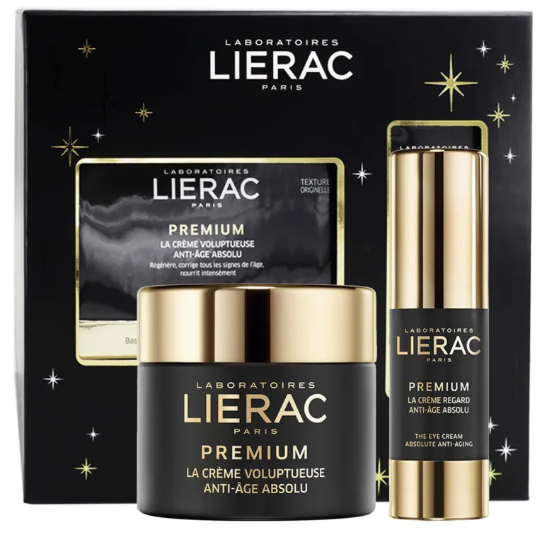 [NgRT011uyRT0006598] Coffret Noël Premium Crème Voluptueuse 50ml + Crème Regard 15ml Offerte Lierac