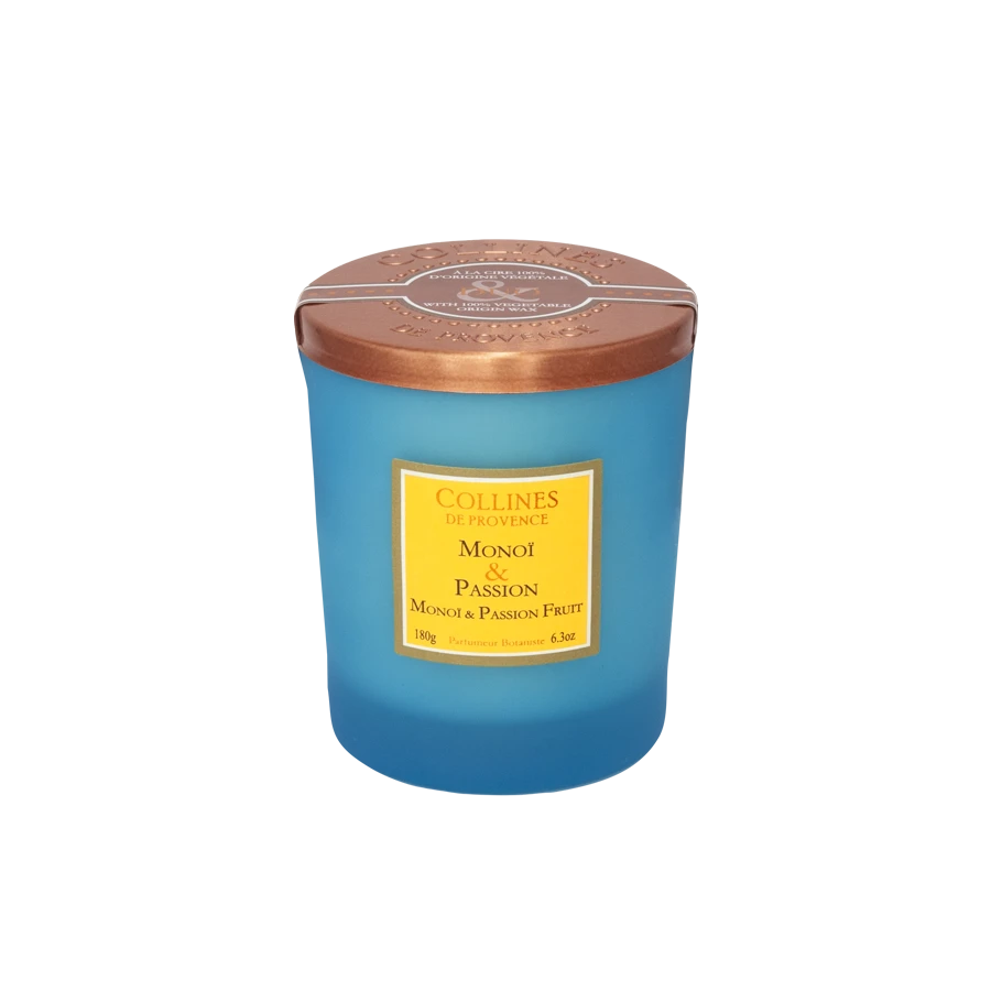 Collines de Provence Bougie Parfumée Monoï & Passion 180g