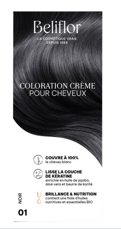 Coloration Crème 01 Noir Beliflor