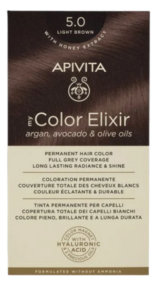 [NgRT011uyRT0006799] Coloration Permanente 5.0 Marron Clair My Color Elixir Apivita