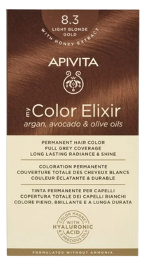 Coloration Permanente 8.3 Blond Clair Doré My Color Elixir Apivita