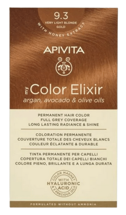 [NgRT011uyRT0006814] Coloration Permanente 9.3 Blond Doré Très Clair My Color Elixir Apivita