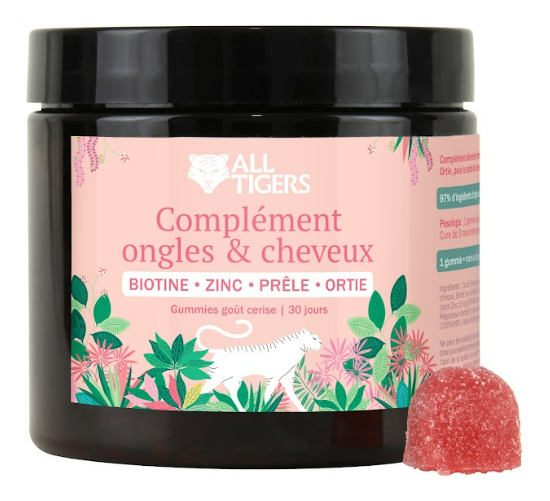 [844FgT00004vr93] Complément Ongles et Cheveux All Tigers